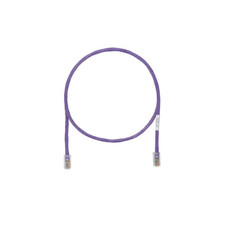 5 ft Panduit UTPCH5VLY 24 AWG Copper Cat 5e U/UTP Patch Cord Violet picture