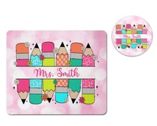 Personalized Teacher Mousepad & Coaster Set picture