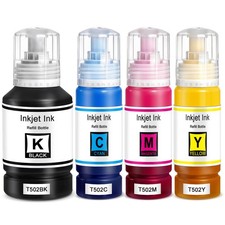 Compatible With Epson 502 Ink EcoTank ET-2850 ET-3830 ET-2988 ET-2760 ET3760 4PK picture