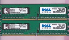 2GB 2x1GB PC2-5300 KINGSTON KWK007-ELC Dell SNPU8622C/1G DDR2-667 Ram Memory Kit picture