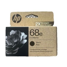 Genuine HP 68E EVOMORE BLACK HIGH YIELD INK CARTRIDGE (7FP22TN)  EXP 2/2027 picture