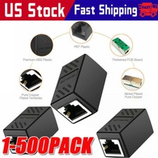 RJ45 Inline Coupler Cat7 Cat6 Cat5e Cat5 Ethernet LAN Network Cable Adapter Lot picture