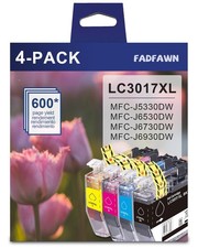 LC3017 XL Ink Cartridges High Yield 4-Pack (Includes 1 Each LC3017BK, LC3017C... picture