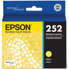 NEW Epson 252 Yellow T252420 Ink Cartridge Genuine EXP 01/2026 picture