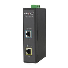 Procet Industrial Gigabit DIN Rail 12~55V DC Input High Power Over Ethernet P... picture