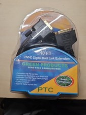 New 10ft. DVI-D Dual Link DIGITAL  (24 AWG) Male to Male HDTV Lifetime Warranty picture