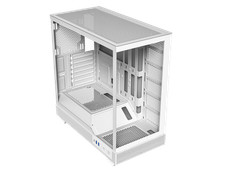 DIYPC IDX6-W-NF White Dual USB3.0 / Type C Tempered Glass ATX Gaming Computer picture