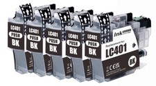 5PK BLACK Ink Cartridges fits Brother LC401 MFC-J1010DW MFC-J1012DW MFC-J1170DW picture