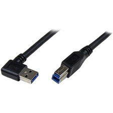 StarTech.com 1m Black SuperSpeed USB 3.0 Cable - Right Angle 3 ft / 1m,  picture