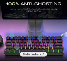 TMICE COUSO RGB Mechanical Gaming Keyboard USB-C Wired  60 Percent - Black color picture