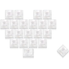 XVX Blank Crystal Transparent Keycaps, PC Material Clear Heart(glitter) picture
