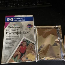 HP Premium Glossy Photo Paper 20 Sheets 4 x 6” Unopened NEW + 5x 3.5 sheets  picture