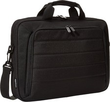 Shoulder Bag with Front Pocket, Compartments for 15.6 Inch Laptop and Tablet, Bl picture