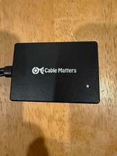 Lot of 2 Cable Matters VGA to HDMI Adapters USB Audio Power Untested picture