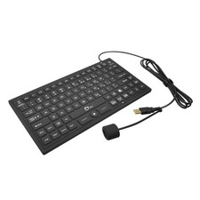 SIIG JK-US0911-S1 Industrial Medical Washable Backlit Keyboard IP68 Pointing picture