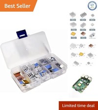 Ultimate 100 PCS Heatsink Set for Raspberry Pi - Aluminum & Copper with Adhesive picture