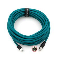 M12 RJ45 to X Coded 8 Pin Male Shielded Ethernet Cable for Cognex Industrial picture