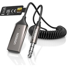 Aux to Bluetooth 6.0 Car Adapter with LDAC, 3.5mm Aux Adapter Built-in Microp... picture