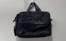 Tumi Black Ballistic Nylon Alpha Multi-Compartment Briefcase Laptop Bag picture