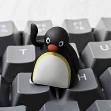 Kawaii Cute Penguin Animal Artisan Keycap Custom Cherry MX Keyboard Gamer Gift picture