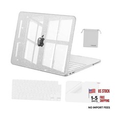 Sparkly Glitter Case Compatible with MacBook Neo Case 13 inch 2026 Transparent picture