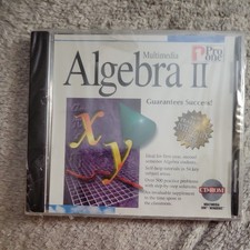Multimedia Algebra II : New Sealed CD-ROM Pro One Software 1995 picture