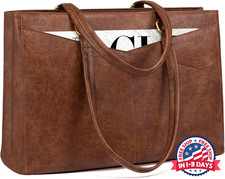 Bolso de mano para ordenador portátil Bolsos de trabajo vintage para mujer NUEVO picture