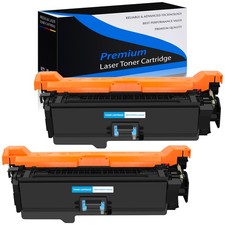 2PK Cyan Toner for HP CE401A 507A LaserJet 500 Color M551 M551dn M570 M575dn picture