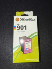Office Max Compatible HP 901 Ink Cartridge Tri-Color CC656AN NIB — Expired picture