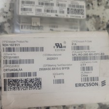 Ericsson RDH102 81/1 R1A OPTICAL SFP PRI 25GIG BASE CPRI SEALED PACKAGE picture