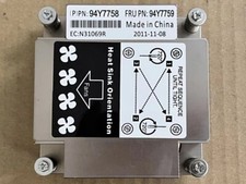 94Y7759 IBM System x3620 M3 x3630 M3 Heatsink 94Y7758 N31069R  Pulled picture