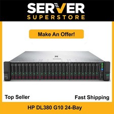 HP ProLiant DL380 G10 Server 2x Gold 6138 = 40 Cores P408i 32GB RAM 4x trays picture