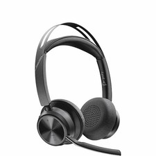 Poly Voyager Focus 2 USB-A Headset, Bluetooth Dual-Ear Stereo Headset picture