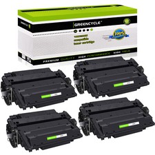 4 Pack CE255A 55A Toner Cartridge fit for HP LaserJet Pro P3011 P3015X MFP M525C picture
