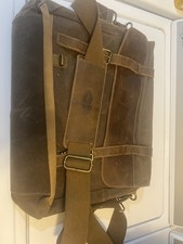 Manificent Laptop Messenger bag for Mens 15.6 Inch, Waterproof Vintage Genuin... picture