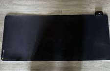 Corsair Large Extended Plain Black Computer Desk Mat Mouse Pad RGB lighting. picture