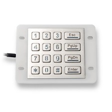 Metal Illuminated IP68 Waterproof Industrial Stainless Steel Backlit Keypad 4x4 picture