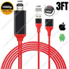1080P HDMI Mirroring Cable Phone to HDTV AV Adapter For Android iPhone Samsung picture