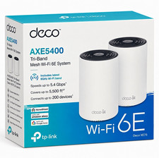 TP-Link Deco XE75 AXE5400 Tri-Band Mesh WiFi 6E System 2-Pack New Sealed picture