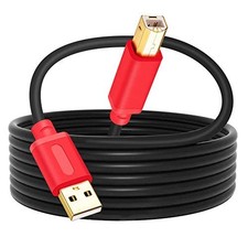 30ft Red USB 2.0 Printer Scanner Cable A to B picture