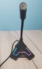 Monster LED gaming microphone 2mnga0861b0bl 3.5mm connection -usb power picture
