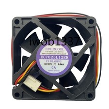 New Fan EC7025L12ER for EVERCOOL 7025 DC12V 0.14A 3-wire Heat Dissipating Fan picture