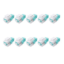 10 Pcs Fiber Optic Keystone Jack Coupler LC/OM3 Duplex Multimode Coupler (MM) F picture