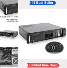 2U Server Chassis Short Depth 14 Inch Front I O Micro ATX Mini ITX ATX PSU picture