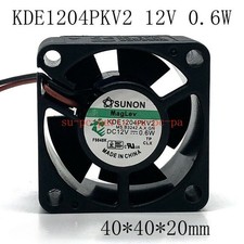 For SUNON KDE1204PKV2 Maglev 4020 40x40x20mm 12V 0.6W 3 Wire Silent Cooling Fan picture