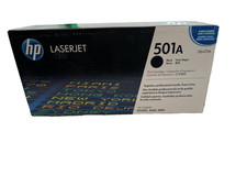BRAND NEW -GENUINE HP 501A BLACK TONER CARTRIDGE Q6470A picture