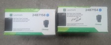Genuine Lexmark 24B7158 Cyan Toner XC4240 / XC2235 CYAN TONER 24B7154 picture