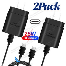 25w Type USB-C Super Fast Wall Charger+3FT Cable For Samsung Galaxy S22+ S20 S10 picture