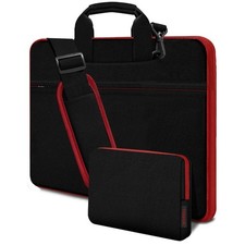 Laptop Shoulder Bag 15.6-16 inch Case,Water-Resistant Shockproof Computer Han... picture