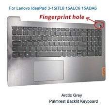 Palmrest Keyboard Touchpap For Lenovo ideapad 3-15ITL6 15ALC6 Gray 5CB1B65660 picture